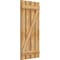 Ekena Millwork Spaced Board-n-Batten Shutters w/Z-Bar, Rough Sawn Western Red Cedar, 23W x 49H, PR RBS06Z23X049RWR - alternate 3